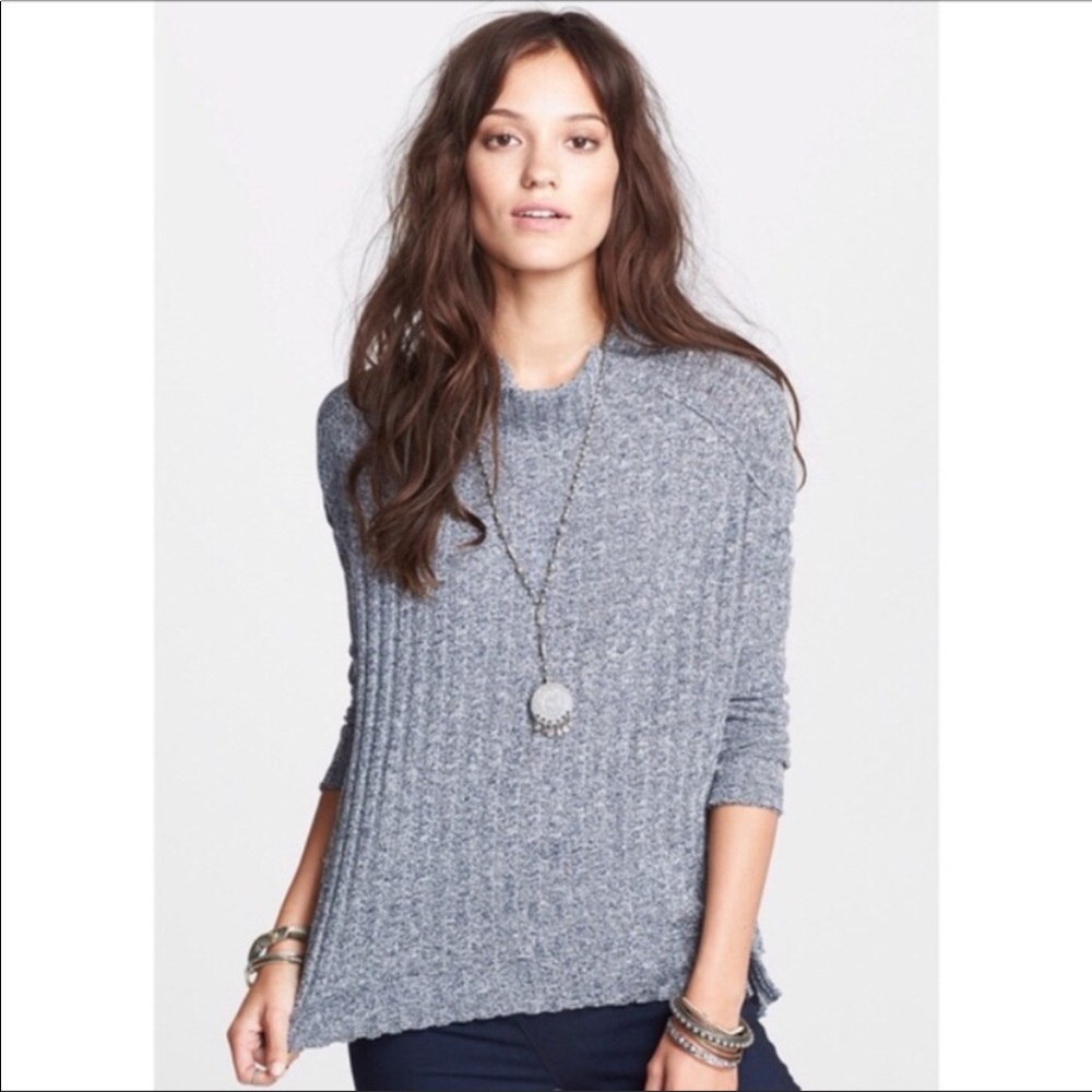 Free people oversized Clarissa mock neck sweater